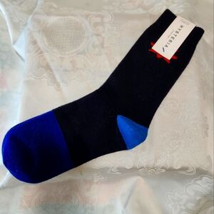 Hysteria Socks By Happy Black and Blue "Linnea Mid High Socks" NEW